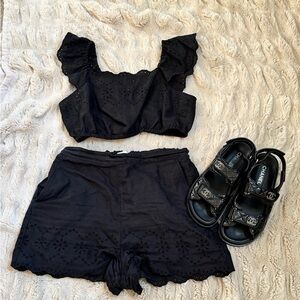 Rachel Parcell Matching set - top and shorts. Sandals not included.